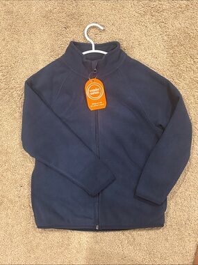 wonder nation Navy Full-Zip Fleece Jacket